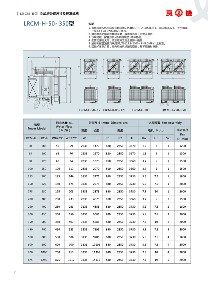 方形橫流冷卻塔